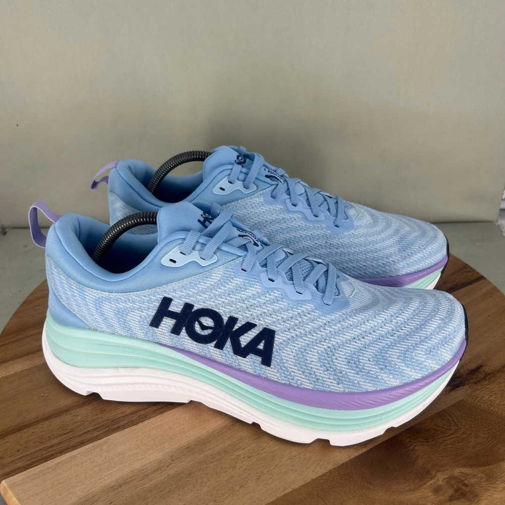 Hoka Gaviota 5 Womens Air Blue Ice Water Running Shoes 1134235 ABSO Size 12B